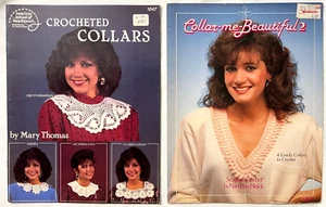 Crocheted & Collar-Me-Beautiful # 2 Crochet Patterns Books Flowers Pineapples ++ - Picture 1 of 2