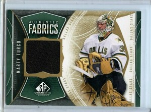  2009-10 SP Game Used Authentic Fabrics Gold #AF-MT Marty Turco 61/100