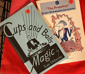 VTG Magic Tricks Lessons From Master Magicians! BOOK Cups & Balls + Using Props - Picture 1 of 4