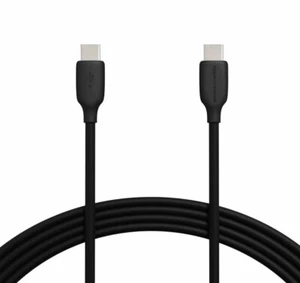 AMAZON BASICS USB C Fast Charging 60W 10 Foot Cable USB-C to USB-C - Black - NEW - Zdjęcie 1 z 6