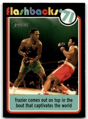 2020 TOPPS HERITAGE NEWS FLASHBACKS '71 FRAZIER COMES OUT ON TOP IN THE BOUT - Image 1 of 2