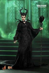 Hot Toys 1/6 MMS247 Disney Maleficent Angelina Jolie Action Figure w/Raven,Staff - Picture 1 of 9
