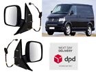 Vw Transporter & Caravelle 2003-2009 Electric Door Wing Mirror Pair Right Left