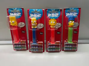 PEZ Los Simpson Homero, Marge, Bart, Lisa, CONJUNTO Completo Cardado - Imagen 1 de 6