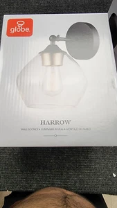 Globe Electric Harrow Single Light 11" Tall Wall Sconce Matte Black/Gold | 51367 - Picture 1 of 4