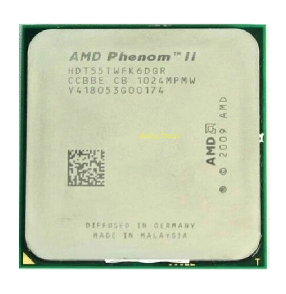 AMD Phenom II x6 1055T HDT55TWFK6DGR Six-Core 2.8GHz Socket AM3 CPU Processor - Image 1 of 3