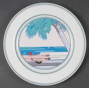 Epoch Summer Time Cruising E750 Pattern Salad Plate - Picture 1 of 1