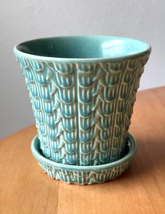 Fioriera 5" vintage anni '30 NELSON McCOY scala pesce SCALA PESCE VASO FIORI ceramica - Foto 1 di 11