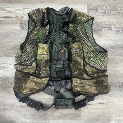 Team Realtree Pro Series Hunter Safety System Camo Vest w/ Harness 4X/5X HSS6 - Image 1 of 4