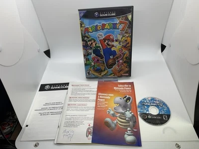 Mario Party 7 (Nintendo GameCube, 2005) Complete CIB Torn Manual - TESTED! - Image 1 of 4