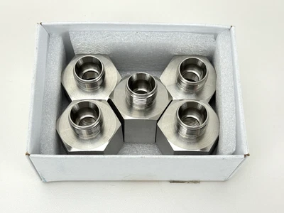 Lote de 5 Swagelok SS-810-7-12 acero inoxidable 1/2 pulg. Tubo OD x 3/4 pulgadas.  ** SIN TAPAS ** Foto 1 de 2