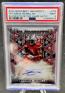 2024 Bowman’s Best U - TETAIROA McMILLAN Elements Of The Game Auto /100 - PSA 9 - Picture 1 of 4