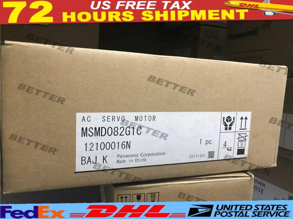 US Free TAX 1PC New Panasonic MSMD082G1C Servo Motor Expedited Shipping - Image 1 of 2