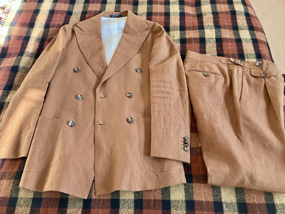 ジャケット・アウター 80s 90s USA linen double-breasted jacket Linen Double-Breasted Suits & Blazers for Men for sale | eBay