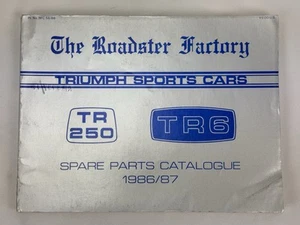 Triumph 250 TR6 Sports Car Spare Parts Catalog 1986 1987 - Picture 1 of 11