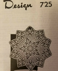 725 Vintage PINEAPPLE DOILIES Pattern to Crochet (Reproduction) - Picture 1 of 1