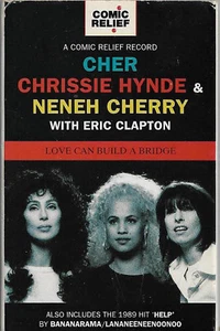 CHER HYNDE NENEH CLAPTON LOVE CAN BUILD CASSETTE SINGLE Pop Rock, Synth-pop, - Picture 1 of 4