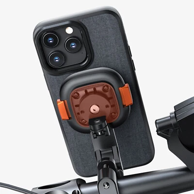 VRIG Motorcycle Handlebar Mount Magnetic Phone Holder w/ Case for iPhone 14Pro - Image 1 of 4