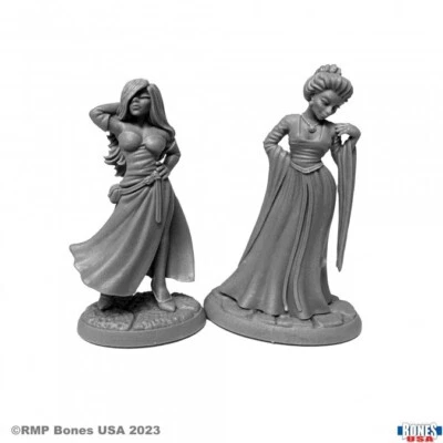 TOWNSFOLK: COURTESANS Reaper Miniatures Bones USA: Reaper Legends REM30123 D&D - Image 1 of 3