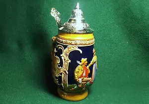 Deutscher Bierstein mit Mann Frau Klappdeckel - Bild 1 von 8