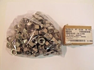 (125) Tuercas hexagonales nuevas de acero inoxidable para diestros 7/16-14 UNC: 316 SS, 3/8" de altura - Imagen 1 de 4