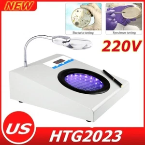 220V Microbial Colony Counter Bacterial Colony Counter Microbiology Test ×9 Mag - Picture 1 of 11