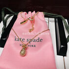 NWT Kate ks Spade By The Pool Gold Pineapple Stud Earrings Necklace Set