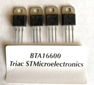 BTA16600 Triac STMicroelectronics - Alta Qualità e Prestazioni Affidabili (4pcs) - Picture 1 of 1