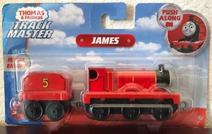 Thomas & Friends TrackMaster JAMES + TENDER Motor de Metal ¡Nuevo Sellado! - Imagen 1 de 2