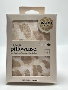 Kitsch Beauty Satin Kissenbezug LEOPARD STANDARD - Brandneu!! - Bild 1 von 2