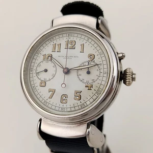 EXTRA BIG PATEK PHILIPPE CHRONOGRAPH MEN'S WATCH 46mmØ ALL STAINLESS STEEL CASE - Picture 1 of 21