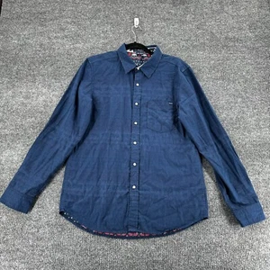Chubbies Shirt Men Medium Flip It Reverse It Snap Pearl Western Aztec Reversible - Picture 1 of 14