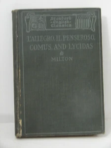 English Classics Milton L'allegro il Penseroso Comus & Lycidas 1900 H142 - Picture 1 of 8