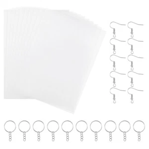 Shrink Film Set Key Chain Kits for Crafts Making Kids Child Mother - Picture 1 of 12
