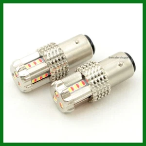 Dual Colored Replacement Bulb 15 White & Red LED Light for #1157 -Set of 2 - Picture 1 of 3
