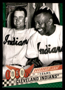 2020 Topps Cleveland Indians  Decades' Best Green  #DB-9 Cleveland Indians
