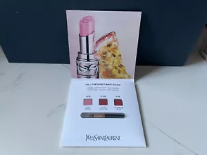 YVES SAINT LAURENT “LOVESHINE : CANDY GLOW” SAMPLE CARD SEALED / * 3 Samples - Picture 1 of 2