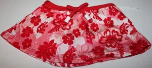 Build a Bear Workshop rot weiß tropische Blumen Schwimmrock Badeanzughose BABW - Bild 1 von 3