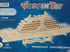 NEW Wooden Toy #1515 Luxury Yacht 3D Puzzle Woodcraft Construction Kit Puzzeled