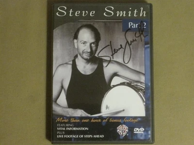 STEVE SMITH PART TWO DVD WARNER BROS JAZZ DRUM INSTRUCTION AUTOGRAPH! SIGNED! NM Foto 1 de 3