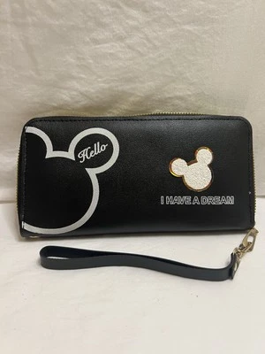 Minnie Mickey Mouse Wristlet Clutch New With Imperfections Long Wallet - Image 1 of 4