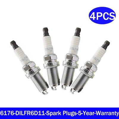 4x New Spark Plugs - Laser Iridium DILFR6D11 6176 Lexus 3.5L - Image 1 of 4