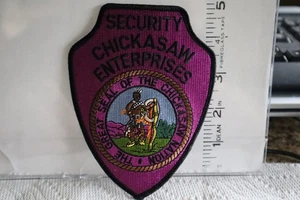 tribal indian police patch CHICKASAW ENTERPRISES  SECURITY OKLAHOMA - Picture 1 of 1
