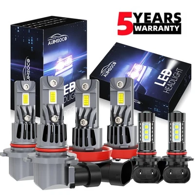 Faros LED altos/bajos + luces antiniebla para Dodge RAM 1500 2500 3500 2013 2014 2015 Foto 1 de 4