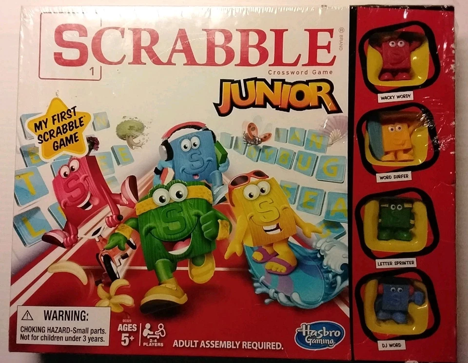 Hasbro Scrabble Junior Game- My First Scrabble Factory Sealed - Image 1 of 4