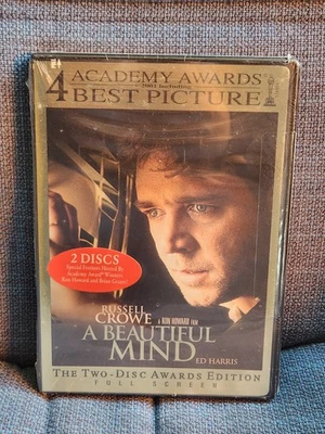 A Beautiful Mind (DVD, 2001) Full Screen 2-Disc Awards Edition - NEW SEALED - Image 1 of 3