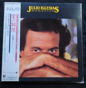 Julio Iglesias Momentos LP Japanese Press With Insert G+/Ex K598 - Picture 1 of 15