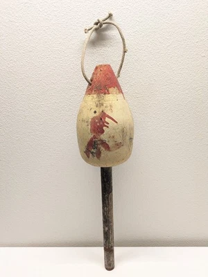 Vintage Rare Wooden Weathered Painted Buoy! 💦💧🛟🛥️ - Image 1 of 4