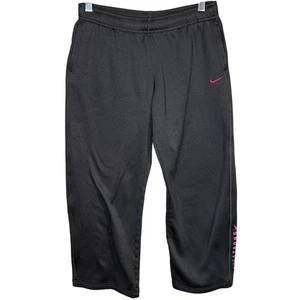 Nike Therma Fit Livestrong Capri Pants Woman's XL Gray Athletic Training Joggers - Picture 1 of 15