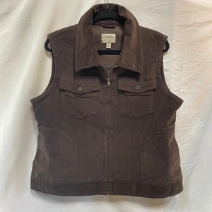 Cabela’s Brown Corduroy Vest Women’s XL - Picture 1 of 4